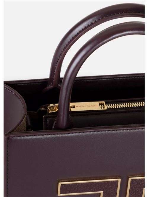 SMALL TOTE WITH LOGO ELISABETTA FRANCHI | BS33A56E2EA4 Merlot